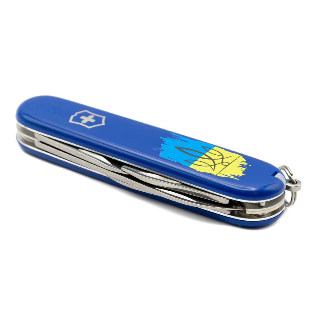 Ніж Victorinox Spartan Ukraine Blue "Тризуб На Тлі Прапору" (1.3603.2_T1026u) - зображення 6
