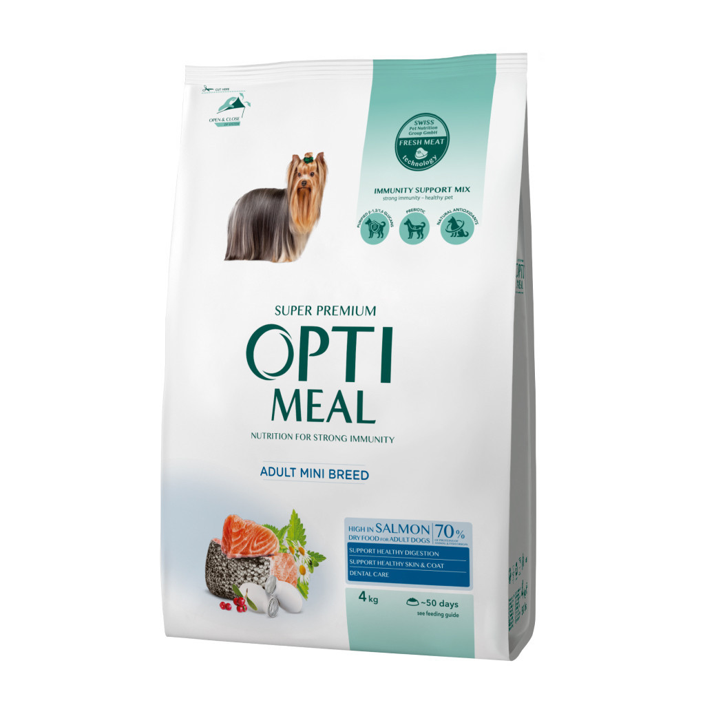 Сухий корм для собак Optimeal мініатюрних порід з високим вмістом лосося 4 кг (4820215369992) - зображення 1