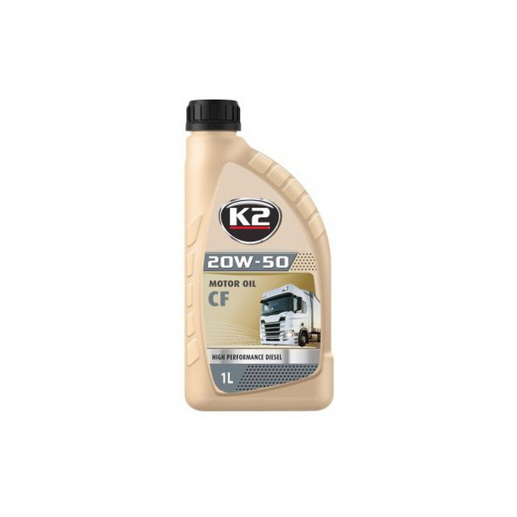 Моторна олива K2 MOTOR OIL 20W-50 CF 1 л (O4101E) - зображення 1