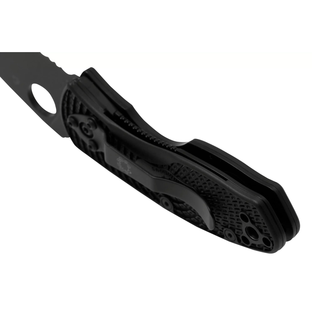 Ніж Spyderco Ambitious FRN Black Blade Serrator (C148SBBK) - изображение 5