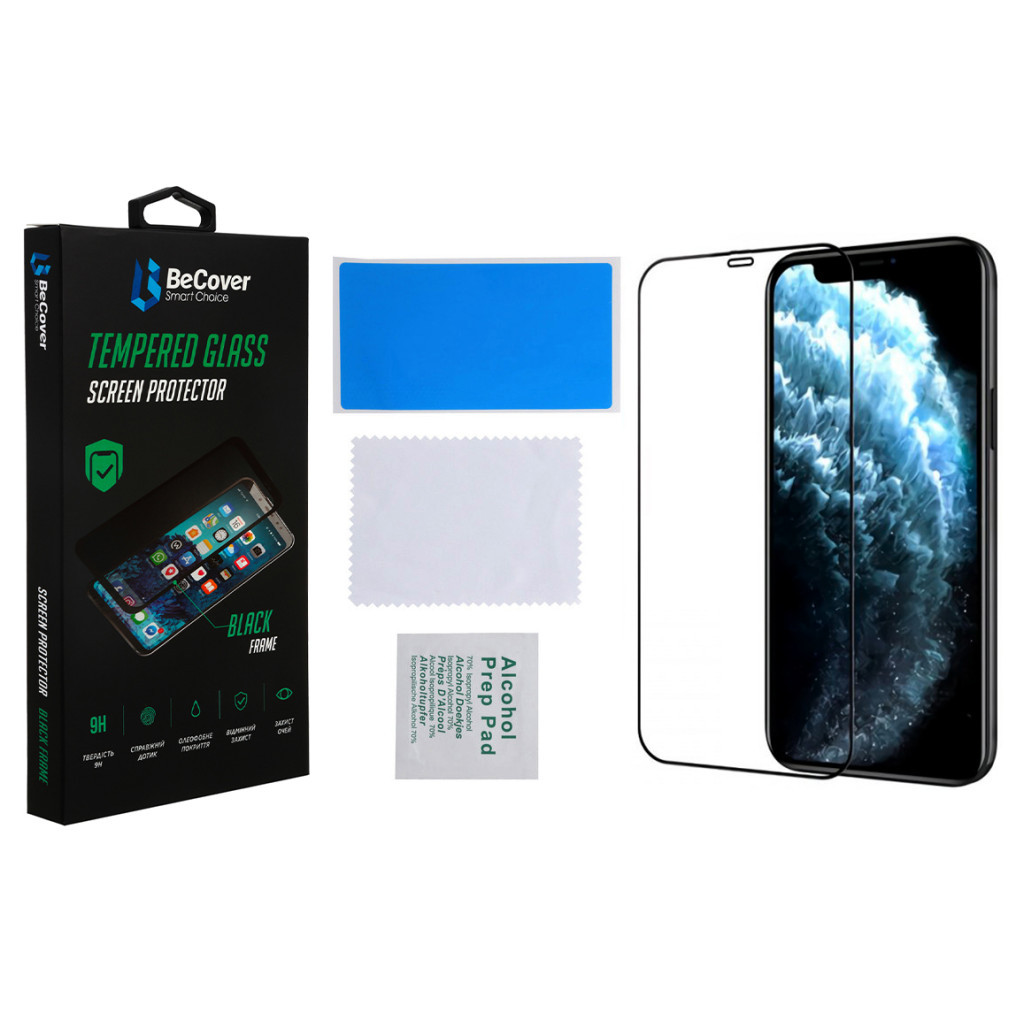 Скло захисне BeCover Apple iPhone 13 / 13 Pro Black (706663) - зображення 3