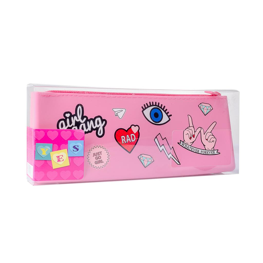 Пенал Yes Glamor силiконовий рож. (532979) - зображення 1