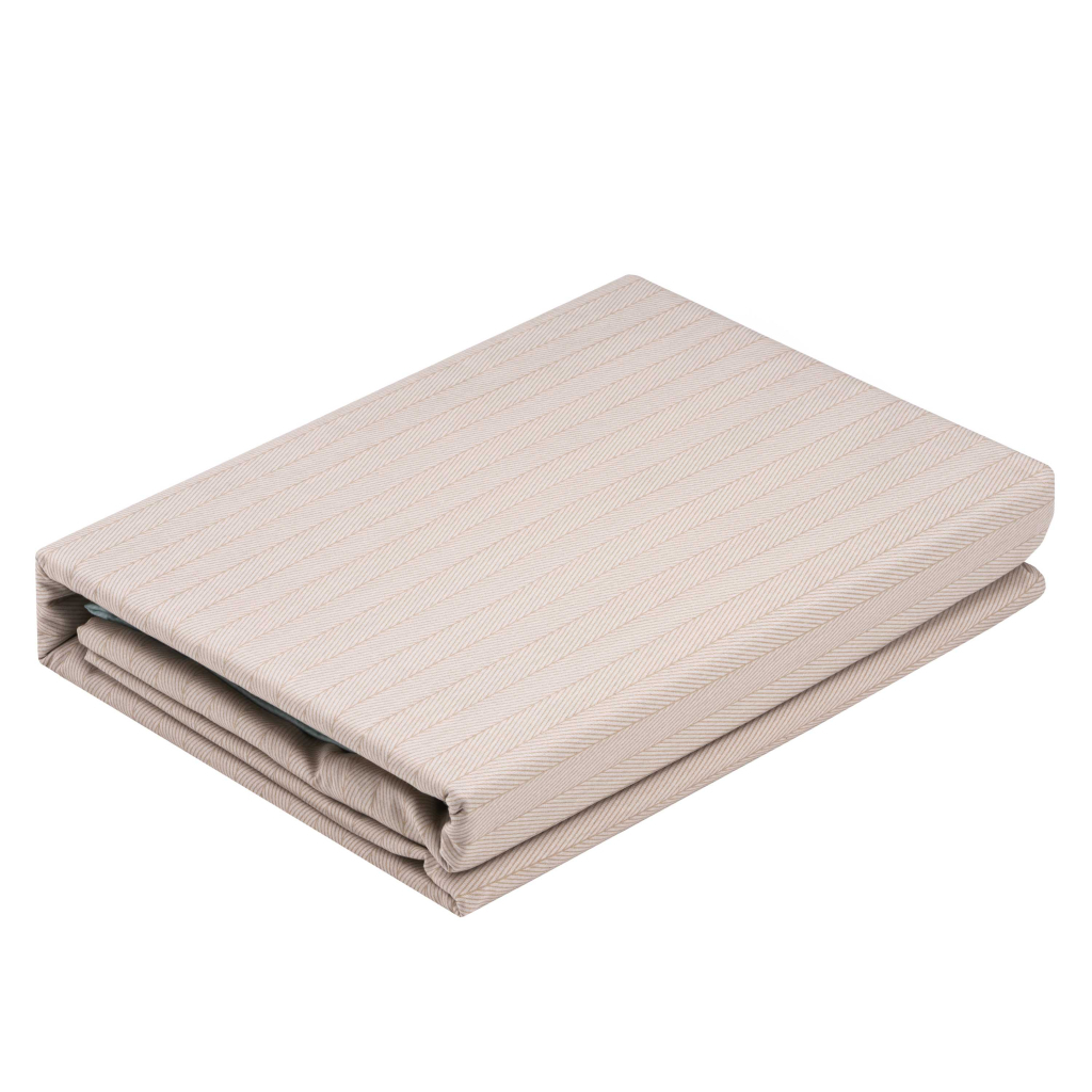 Постільна білизна Ardesto Gloria сатин смужки, коричневий полуториний євро 160х220 (ART1622RB) - зображення 3