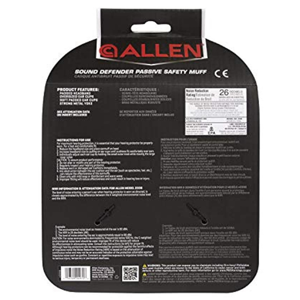 Тактичні навушники Allen Сomfort Passive Black/Grey (2336) - зображення 10