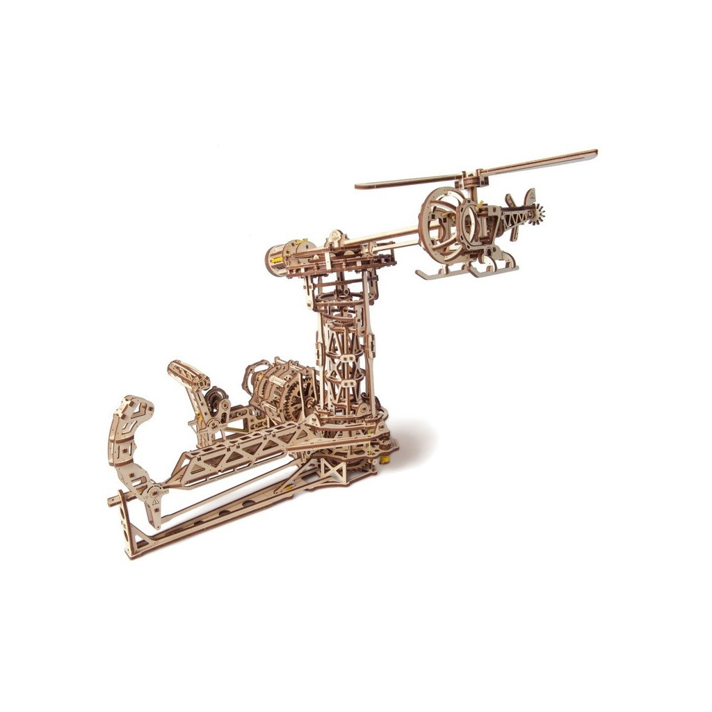 Збірна модель Ugears механічний Авіатор (70053) - зображення 5