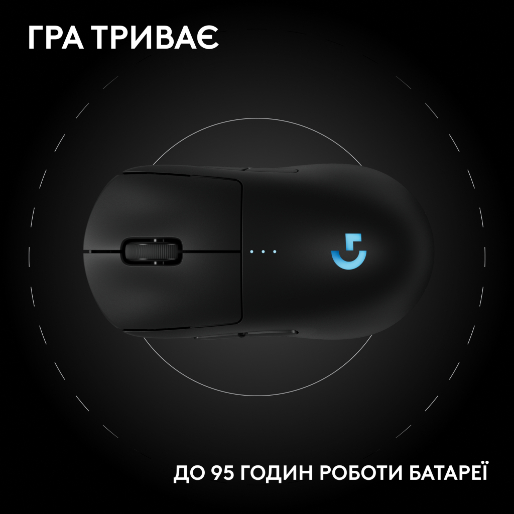 Мишка Logitech G Pro 2 Lightspeed Wireless Black (910-007295) - зображення 12