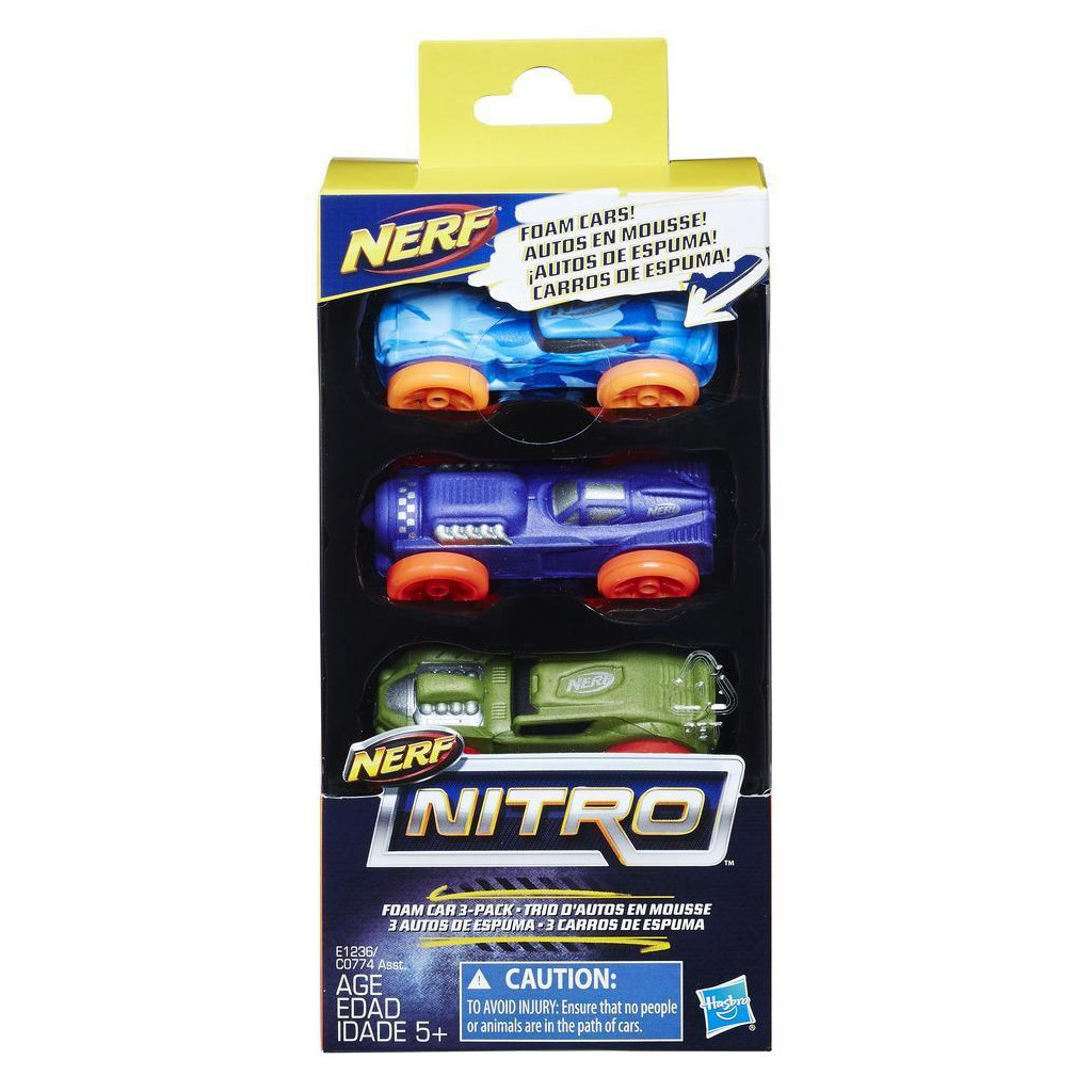 Автотрек Nerf Nitro Три машинки (E1236) - зображення 1