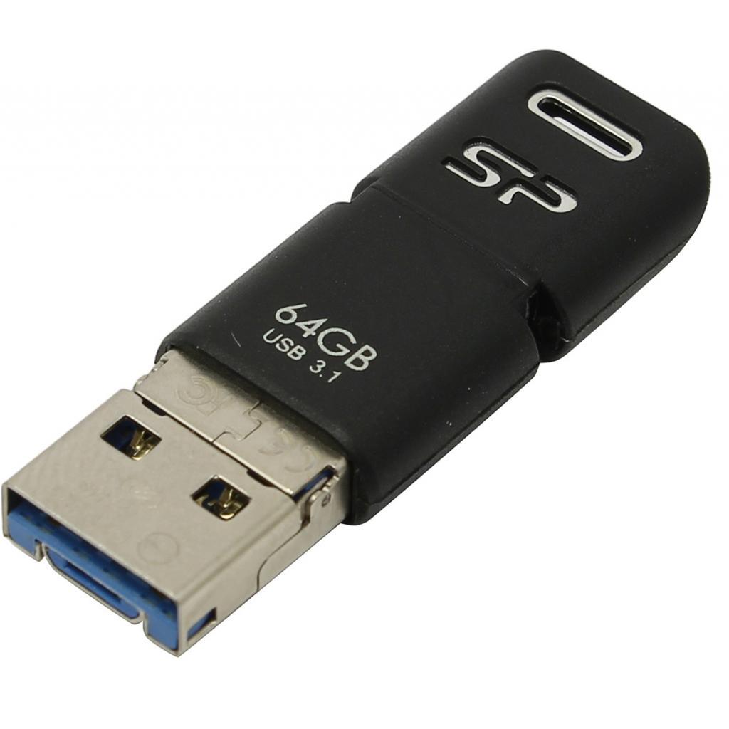 USB флеш накопичувач Silicon Power 64GB Mobile C50 USB 3.1 Type-C (SP064GBUC3C50V1K) - зображення 4