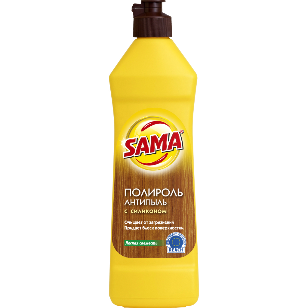 Засіб для догляду за меблями Sama Поліроль-Антипил Гірська свіжість 450 г (4820270631010) - зображення 1