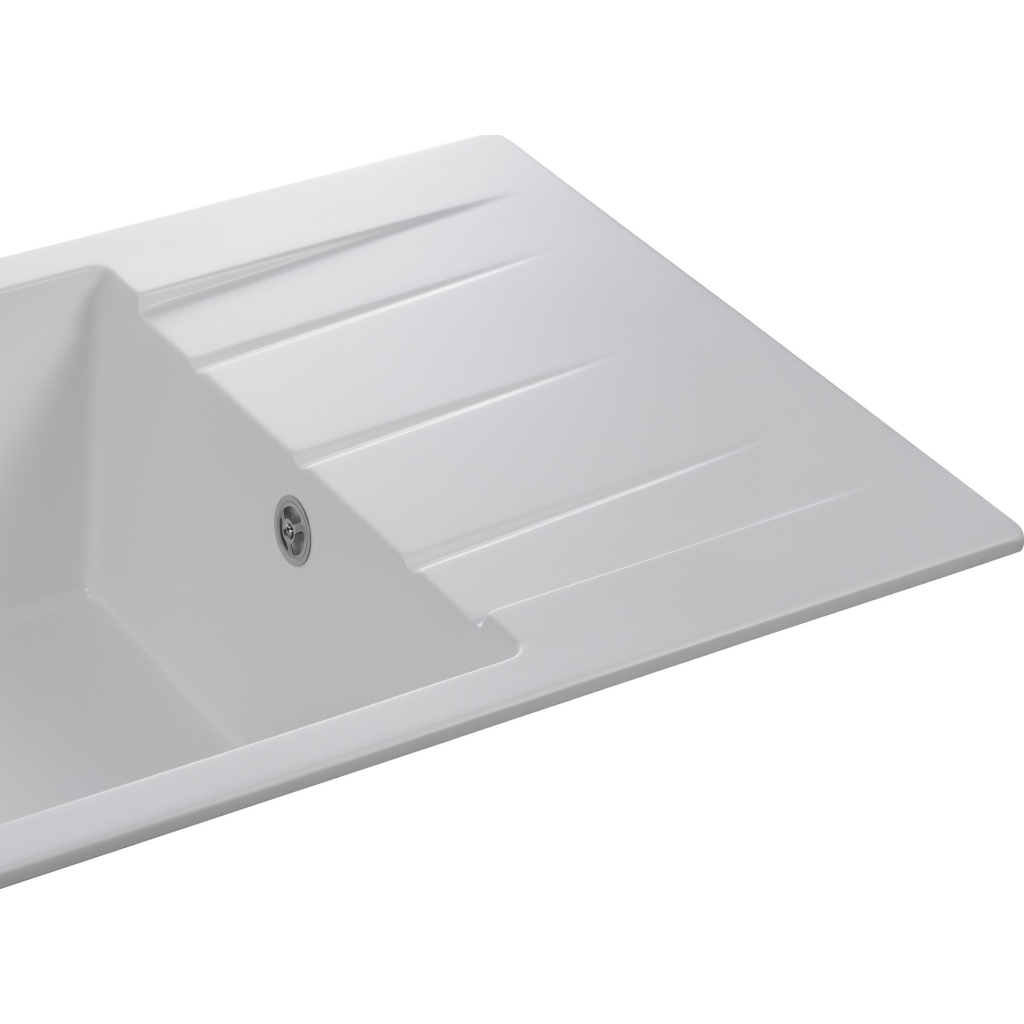 Мийка кухонна GRANADO NAVIA white з сифоном (775*495mm.) (gr3805) - зображення 4