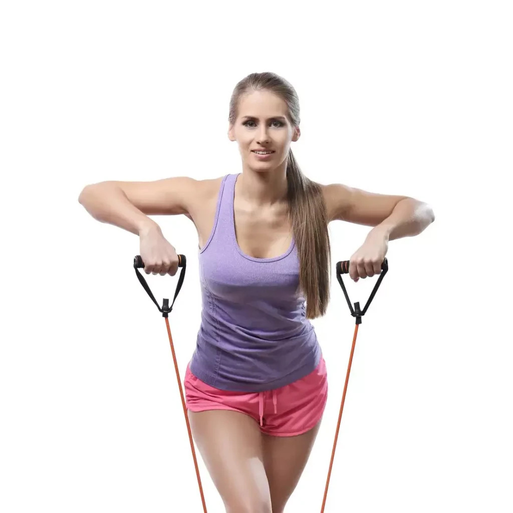 Еспандер U-Powex Resistance bands набір 5шт 100LB до 45кг (UP_1030_100LB) - зображення 8