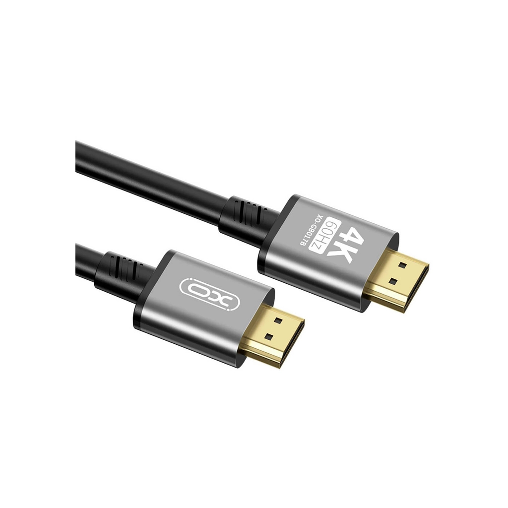 Кабель мультимедійний HDMI M to HDMI M 5.0m V2.0 black XO (GB017B-HDMI.tranish) - зображення 3