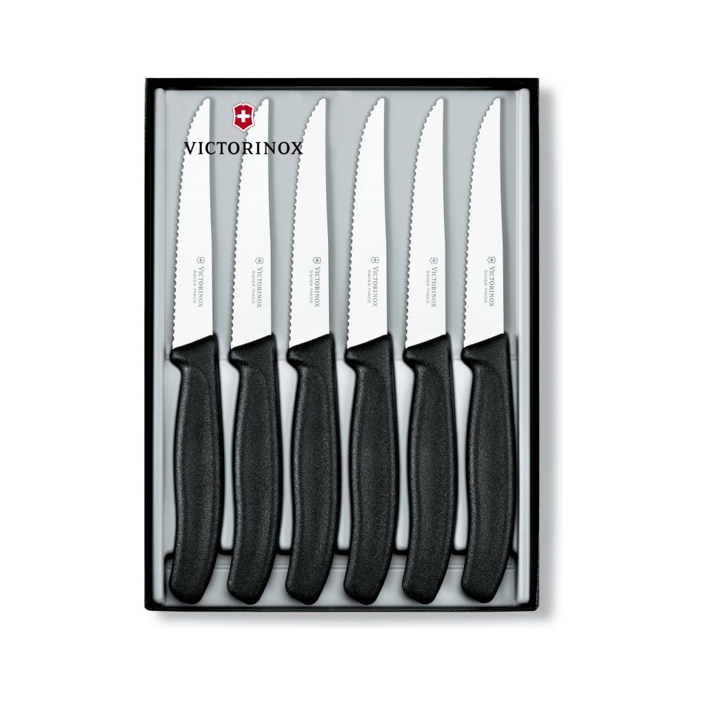 Набір ножів Victorinox SwissClassic Steak Set 6 шт Black (6.7233.6) - зображення 1