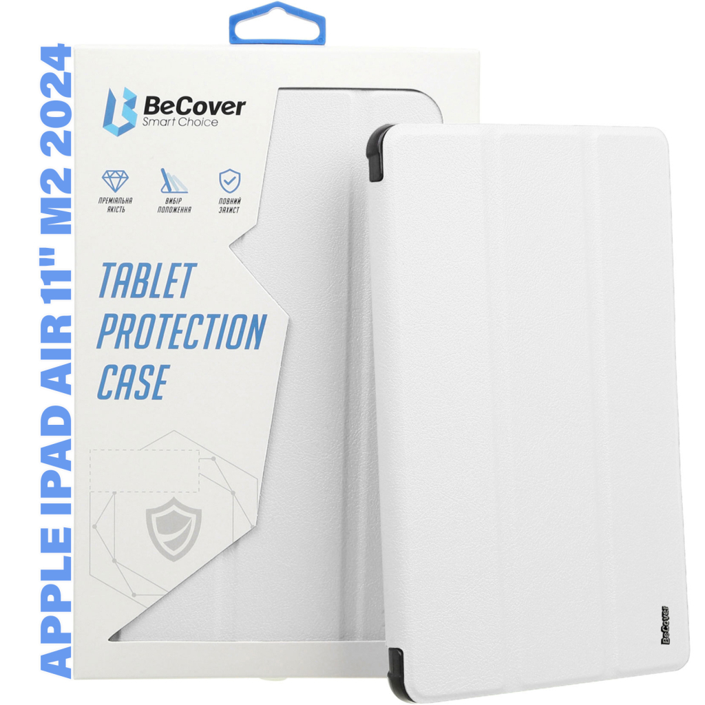 Чохол до планшета BeCover Smart Case Apple iPad Air 11" M2/M3 (2024/2025) White (711597) - зображення 1