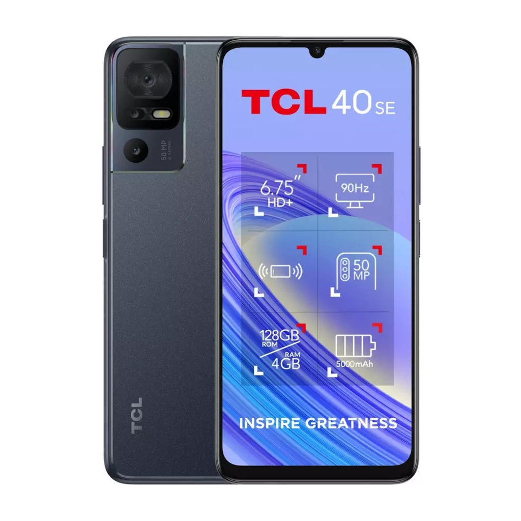 Мобільний телефон TCL 40 SE (T610K2) 6/256GB Dark Grey (T610K2-2ALCPB12) - зображення 1