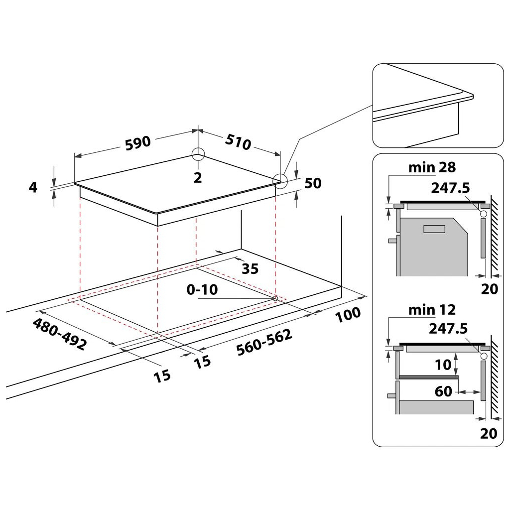 Варочна поверхня Whirlpool WFS5060CPBF - изображение 11