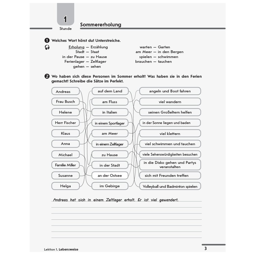 Робочий зошит Німецька мова. 10 клас. 6-й рік навчання. До підручника для 10 класу ЗЗСО "Hallo, Freunde" Ранок (9786170946799) - зображення 2