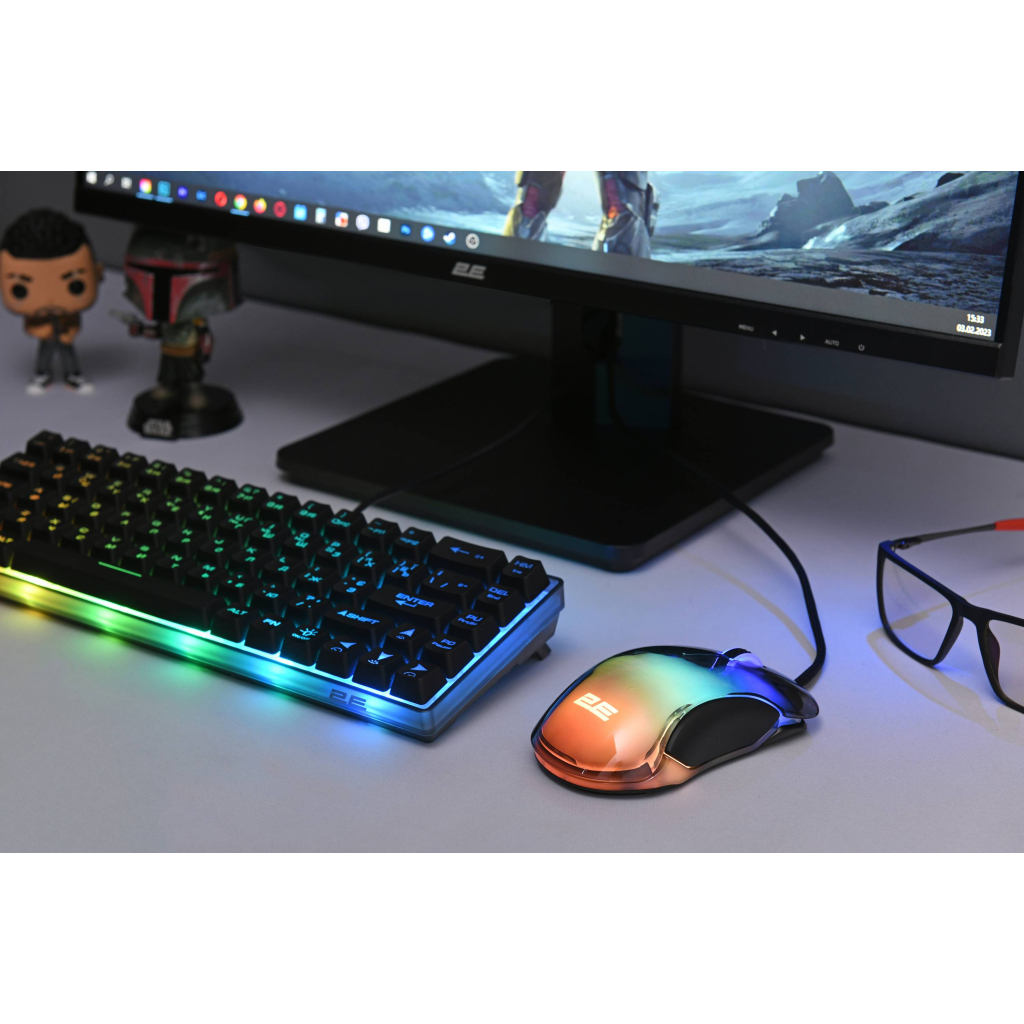 Мишка 2E MG345 RGB USB Transparent (2E-MG345TR) - зображення 7