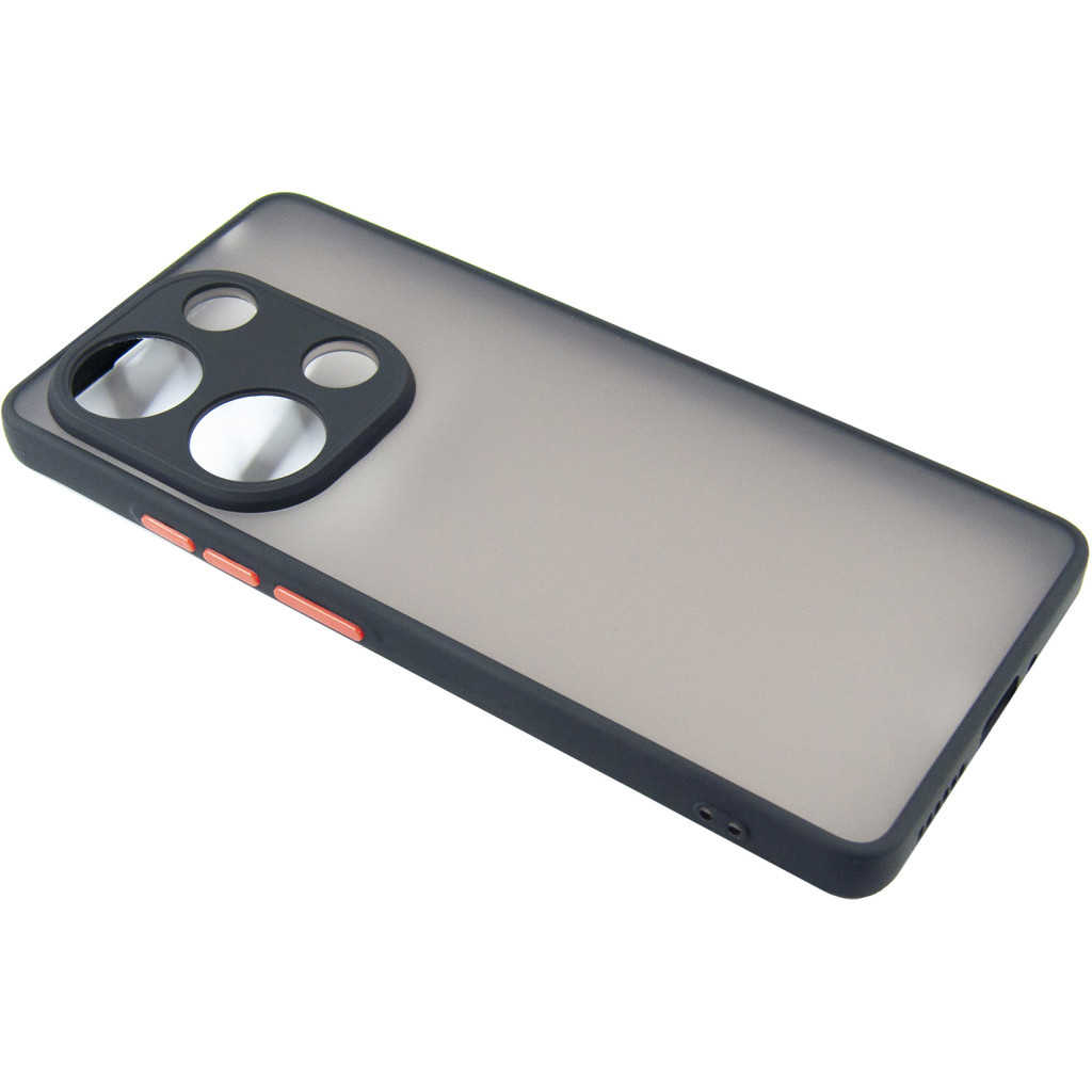 Чохол до мобільного телефона Dengos Matte Xiaomi Redmi Note 13 Pro 4G (black) (DG-TPU-MATT-141) - зображення 3