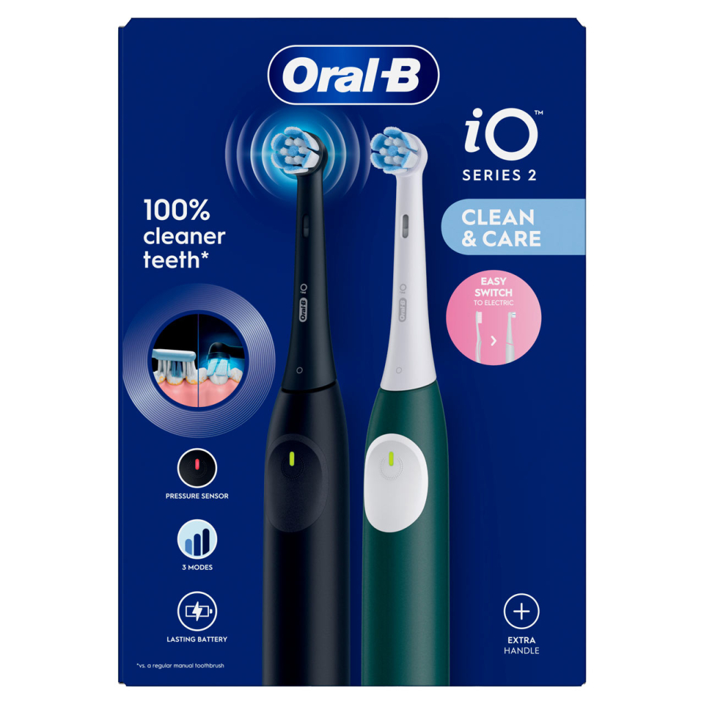 Електрична зубна щітка Oral-B Series 2 iOS2d.2ZZ9.0 Black+Green (2) (8700216611909) - зображення 2