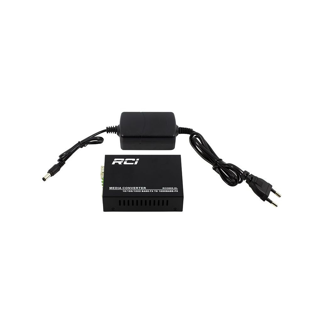 Медіаконвертер RCI 1G, SFP slot, RJ45, standart size metal case (RCI300S-GL) - зображення 3