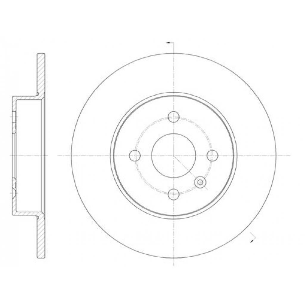 Гальмівний диск REMSA 6789.00 - зображення 1