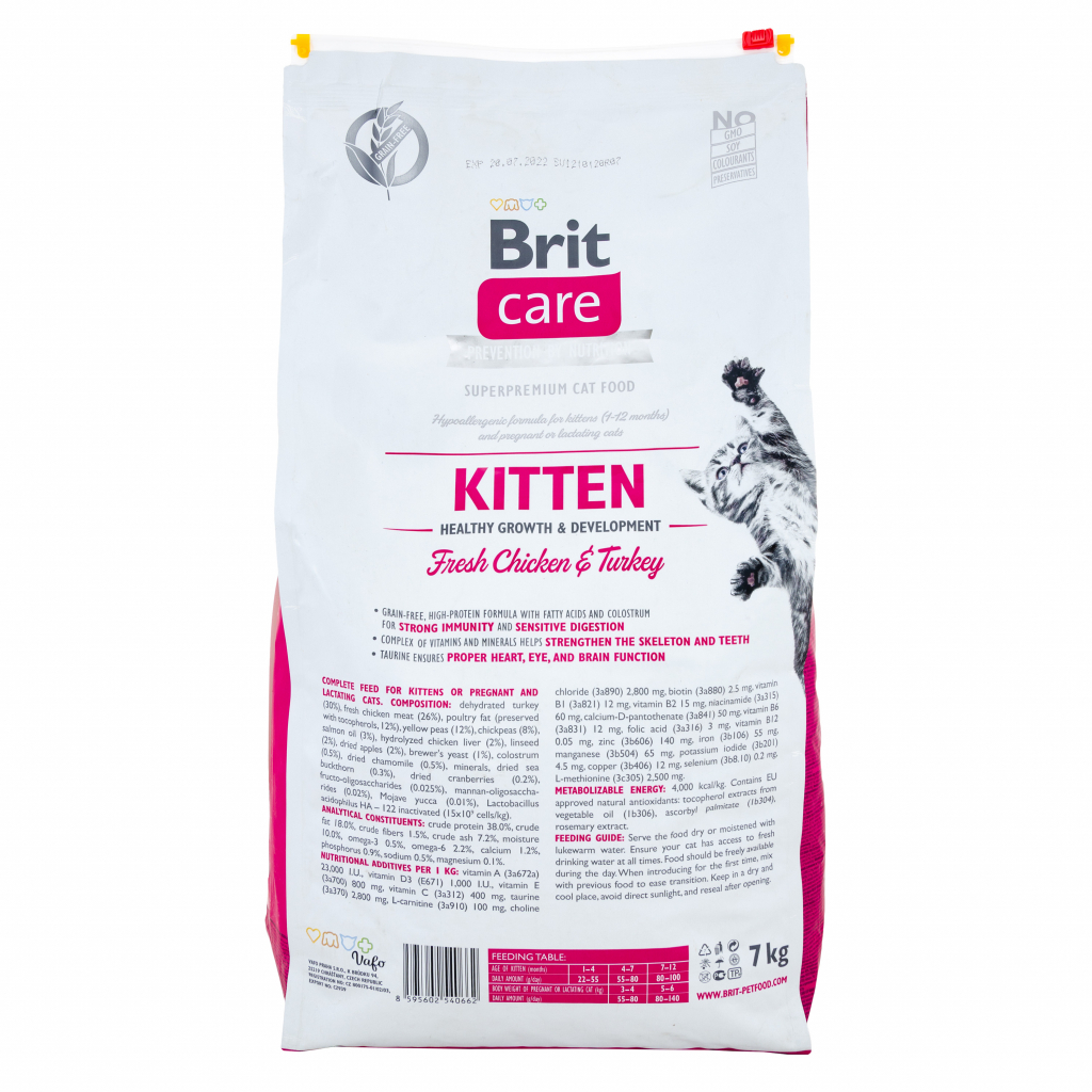 Сухий корм для кішок Brit Care Cat GF Kitten HGrowth and Development 7 кг (8595602540662) - зображення 2
