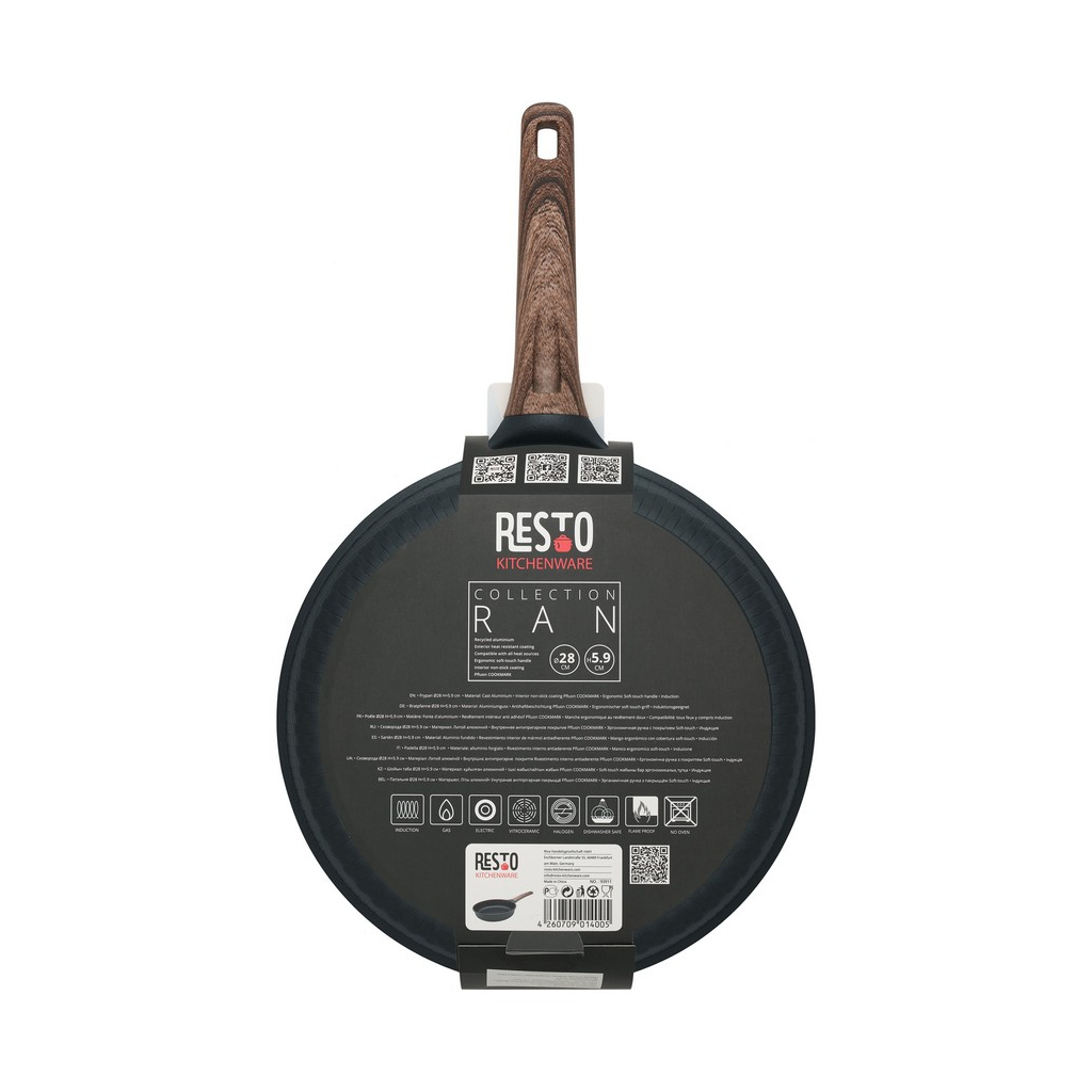 Сковорода Resto Ran чорна 28 см (93911) - зображення 9