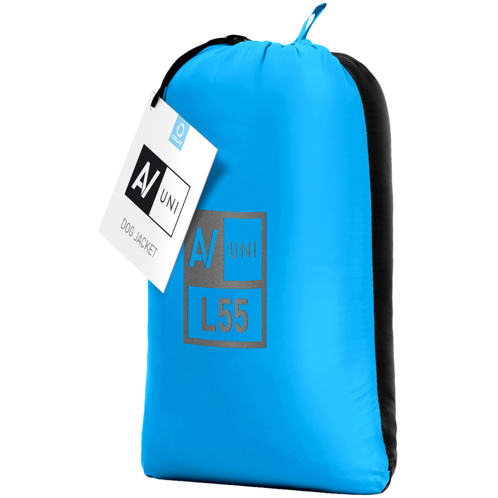 Курточка для тварин Collar AiryVest UNI двостороння L 55 блакитно-чорна (2571) - зображення 2