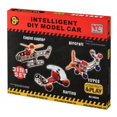 Конструктор Same Toy Inteligent DIY Model Car 3в1 117 ел. (58042Ut) - зображення 1
