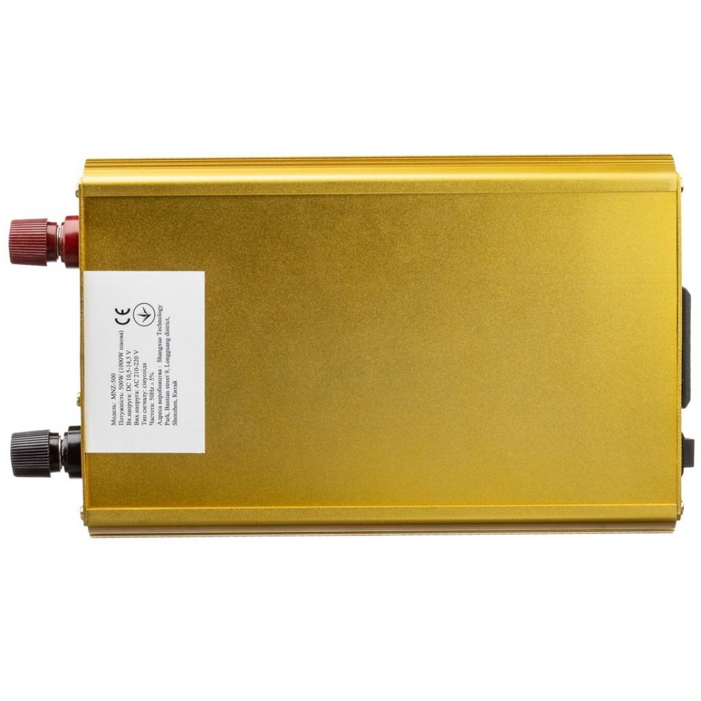 Автомобільний інвертор 12V/220V 500W, чиста синусоїда Porto (MNZ-500) - зображення 2