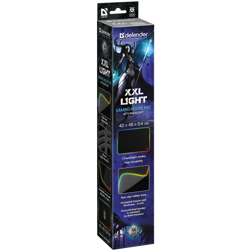 Килимок для мишки Defender XXL Light Black (50565) - зображення 5