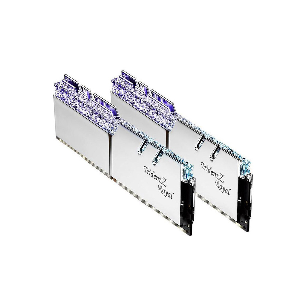 Модуль пам'яті для комп'ютера DDR4 64GB (2x32GB) 3600 MHz TridentZ RGB Royal Silver G.Skill (F4-3600C18D-64GTRS) - зображення 3
