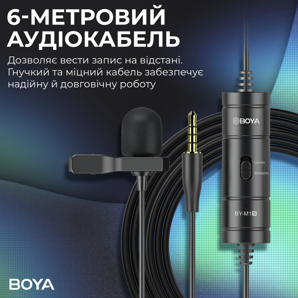 Мікрофон Boya BY-M1S Black (BY-M1S) - зображення 8