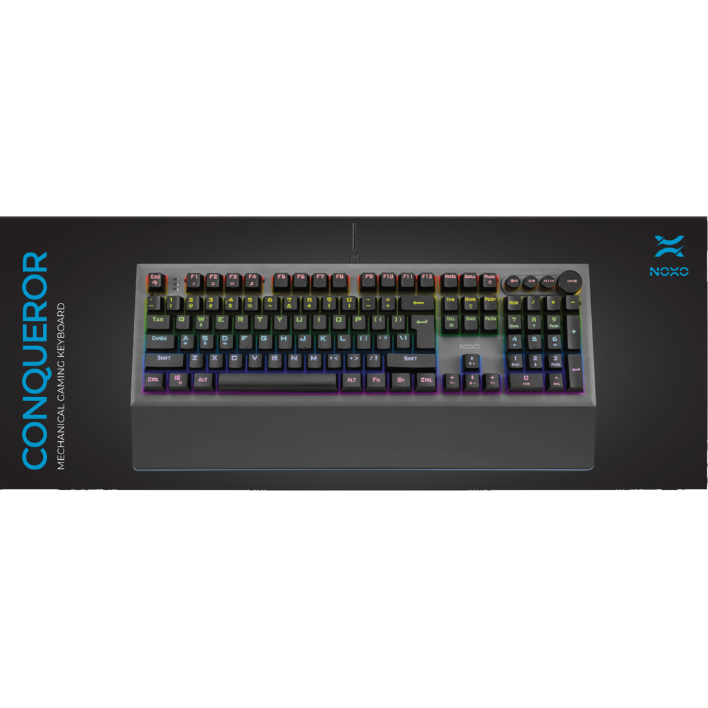 Клавіатура Noxo Conqueror Mechanical Blue Switches RU (4770070882023) - зображення 6
