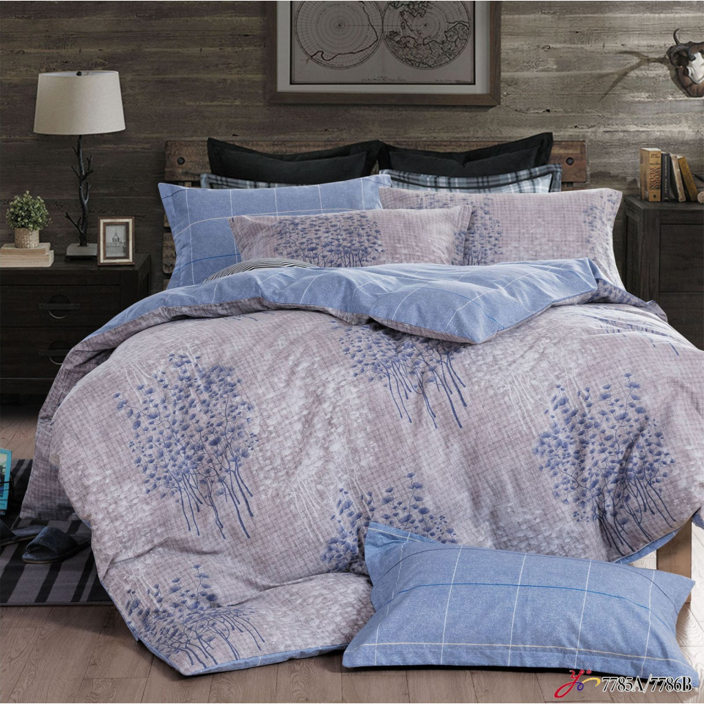 Постільна білизна Home Line Блу гарден сатин полуторна (137498) - зображення 1