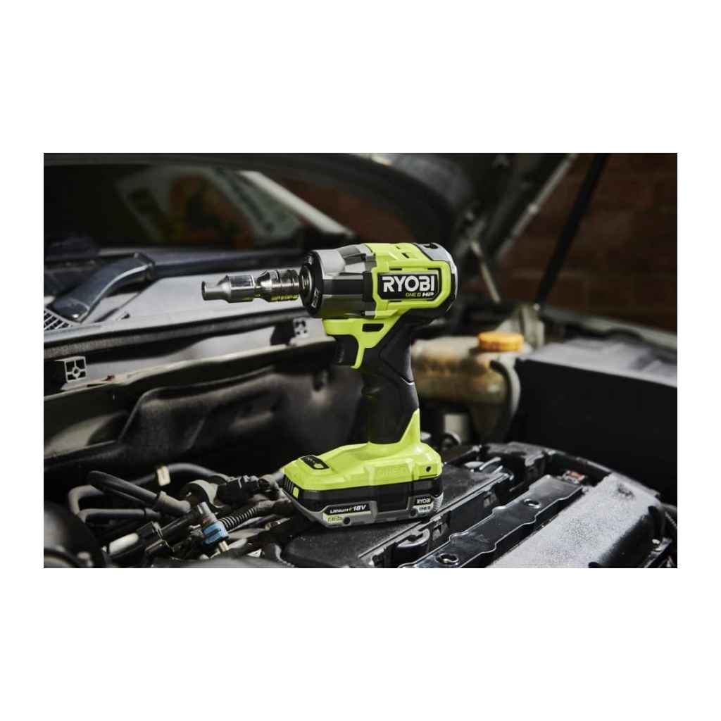 Гайковерт Ryobi ударний ONE+ HP RIW18C-0 18V, 2800об/х,в 450Нм, 1/2"m 4 швидкості (без АКБ та ЗП) (5133005898) - изображение 9