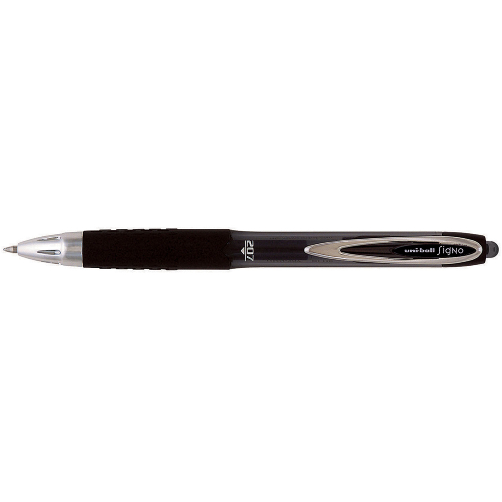Ручка гелева UNI автоматична Signo 207 чорний 0,7 мм (UMN-207.Black) - зображення 1