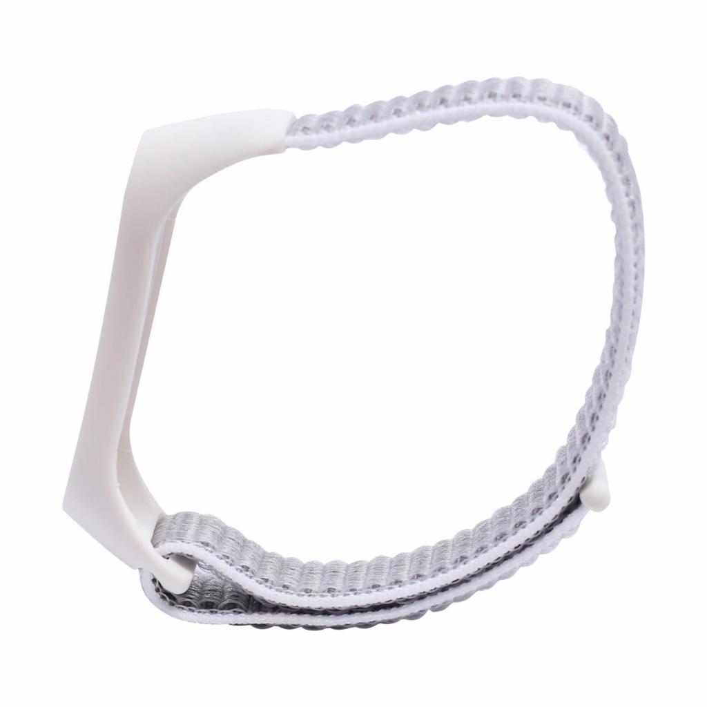 Ремінець до фітнес браслета XoKo Nylon для Xiaomi Mi Smart Band 5 White (XK-NLN5-WT) - зображення 3