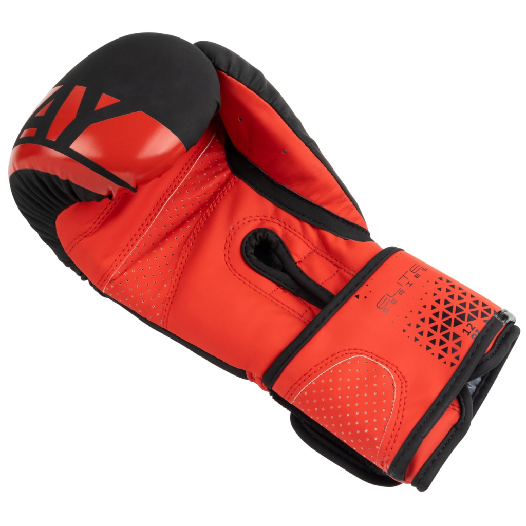 Боксерські рукавички PowerPlay 3086 Matt Challenger Чорно-Червоні 14 унцій (PP_3086_14oz_Bl/Red) - зображення 5