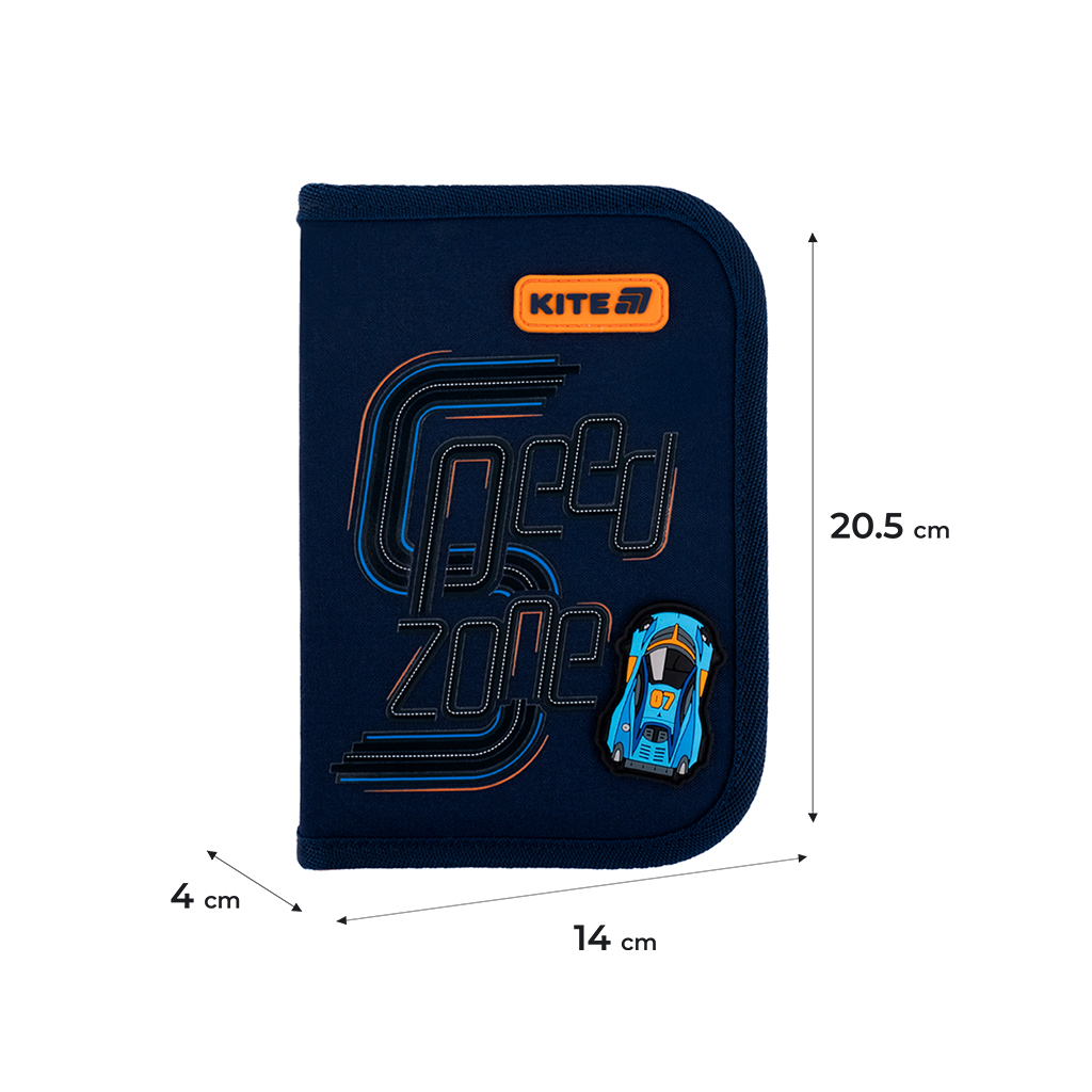 Пенал Kite 622 Speed Zone, 1 відділення, 2 відворот (K25-622-4) - изображение 2