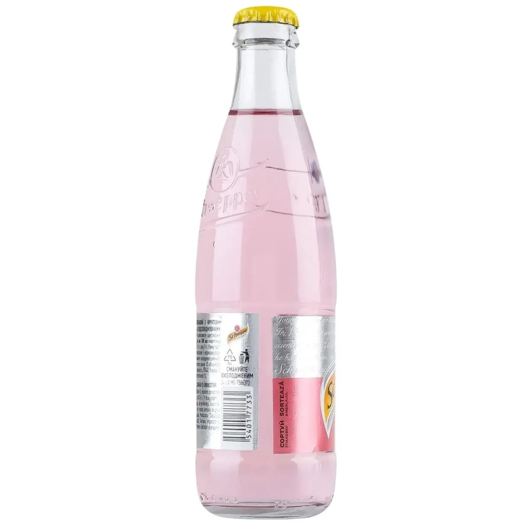 Напій Schweppes Pink Tonic Безалкогольний сильногазований 250 мл (54017733) - изображение 2