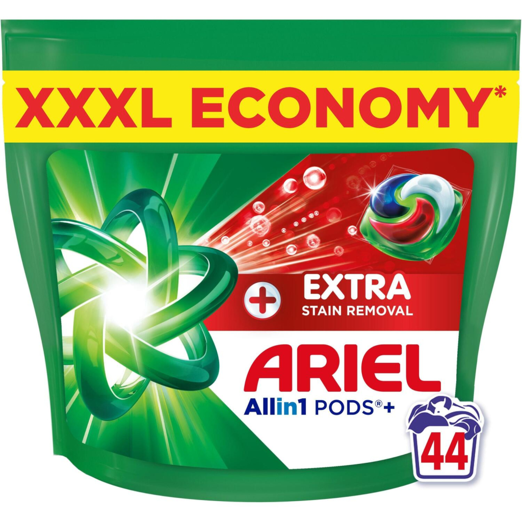 Капсули для прання Ariel Pods+ All-in-1 Extra Stain Removal Екстрасила виведення плям 44 шт. (8700216764940) - изображение 2
