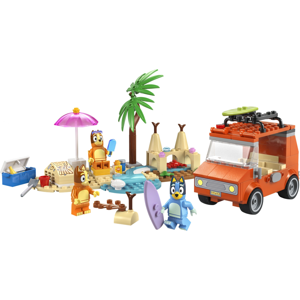 Конструктор LEGO Bluey Пляж і сімейна поїздка на автомобілі Блуї (11202) - зображення 2