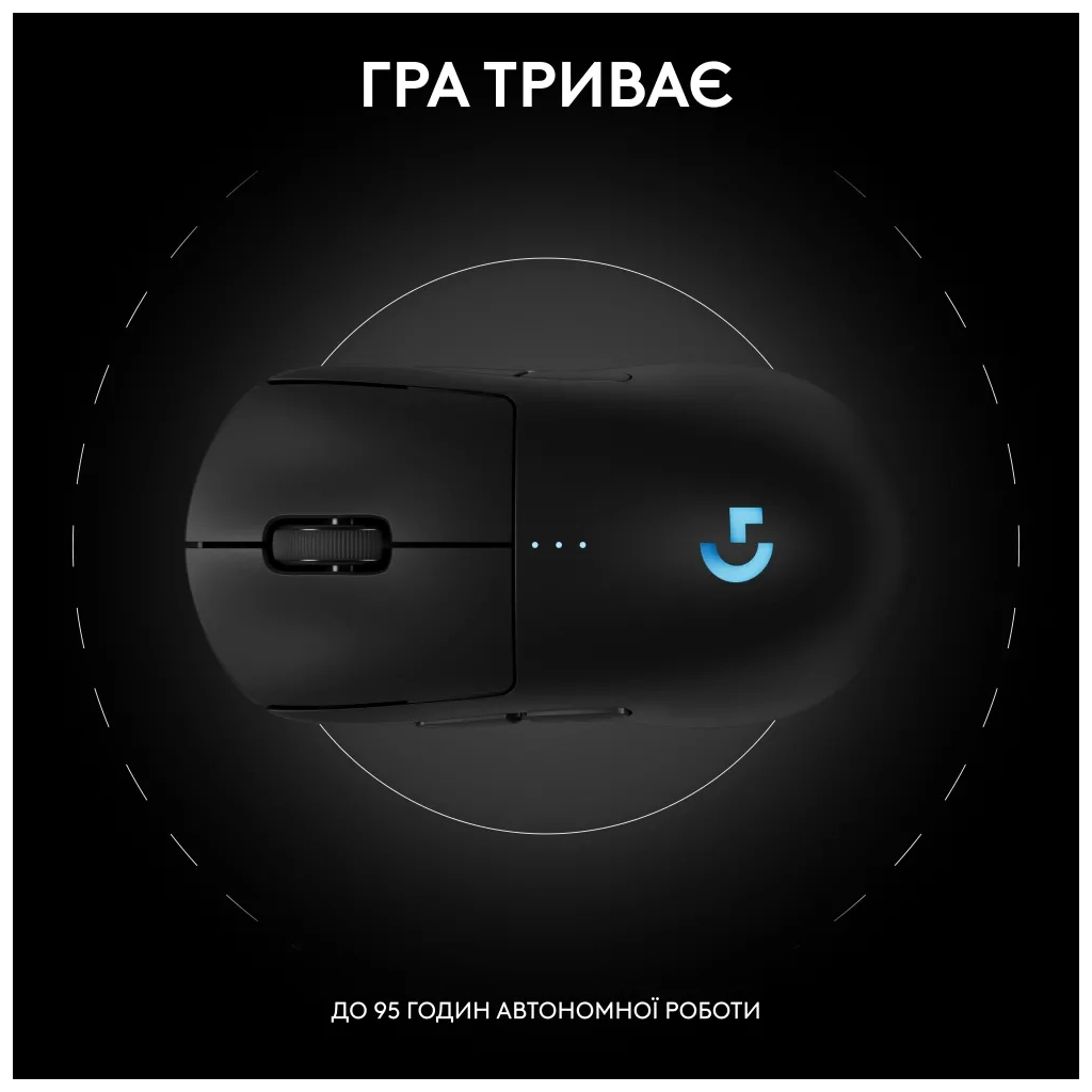Мишка Logitech G Pro 2 Lightspeed Wireless Black (910-007295) - зображення 12