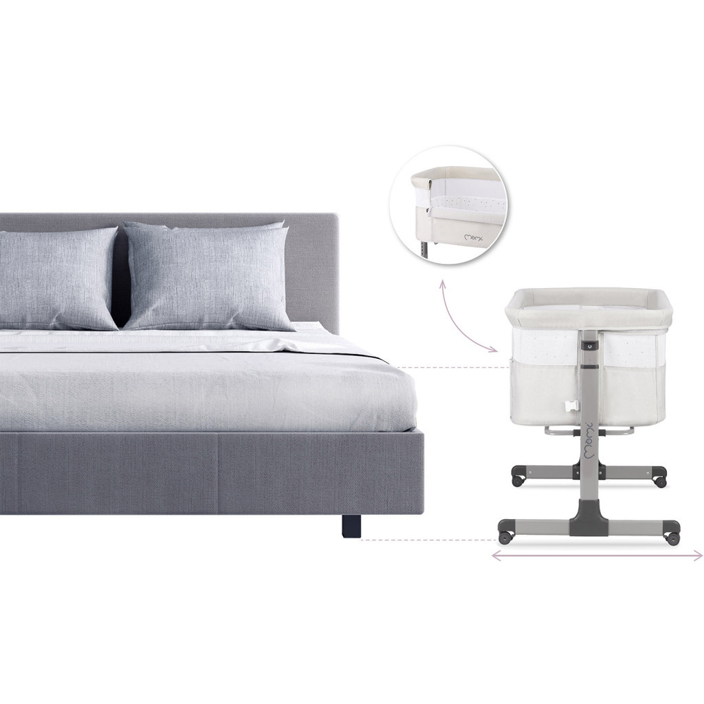 Ліжечко MoMi Revo Light grey (LOZE00022) - зображення 7