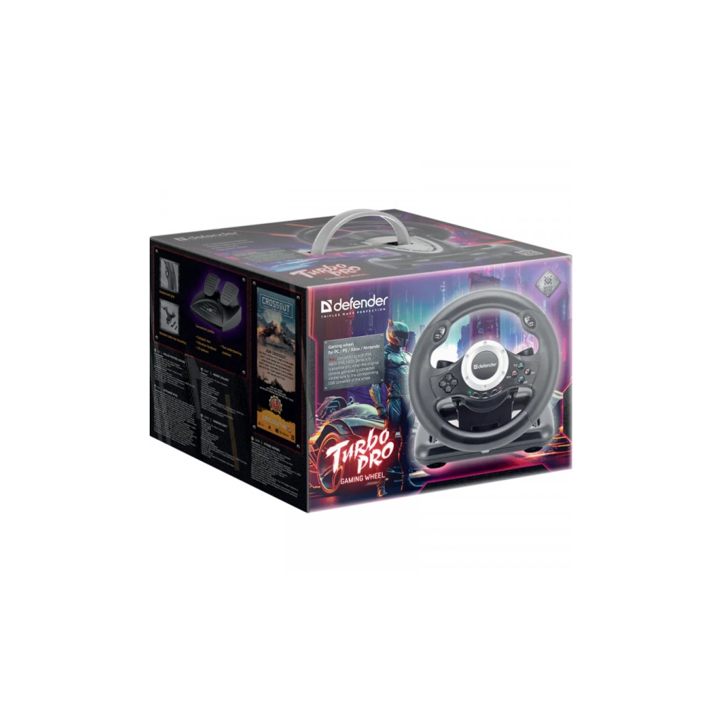Кермо Defender Turbo Pro for PC/PS3/PS4/Xbox USB (64291) - изображение 8