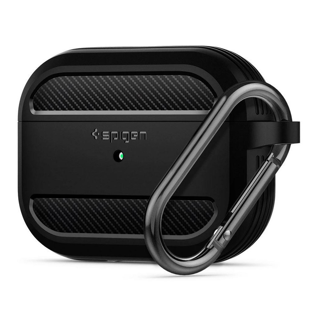 Чохол для навушників Spigen для Airpods Pro Rugged Armor Black (ASD00540) - зображення 1