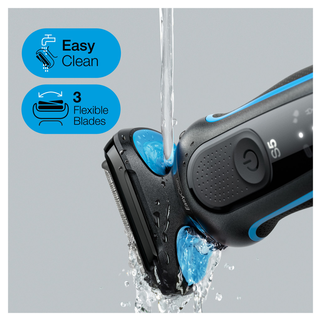 Електробритва Braun Series 5 51-B1000s BLACK / BLUE - зображення 4