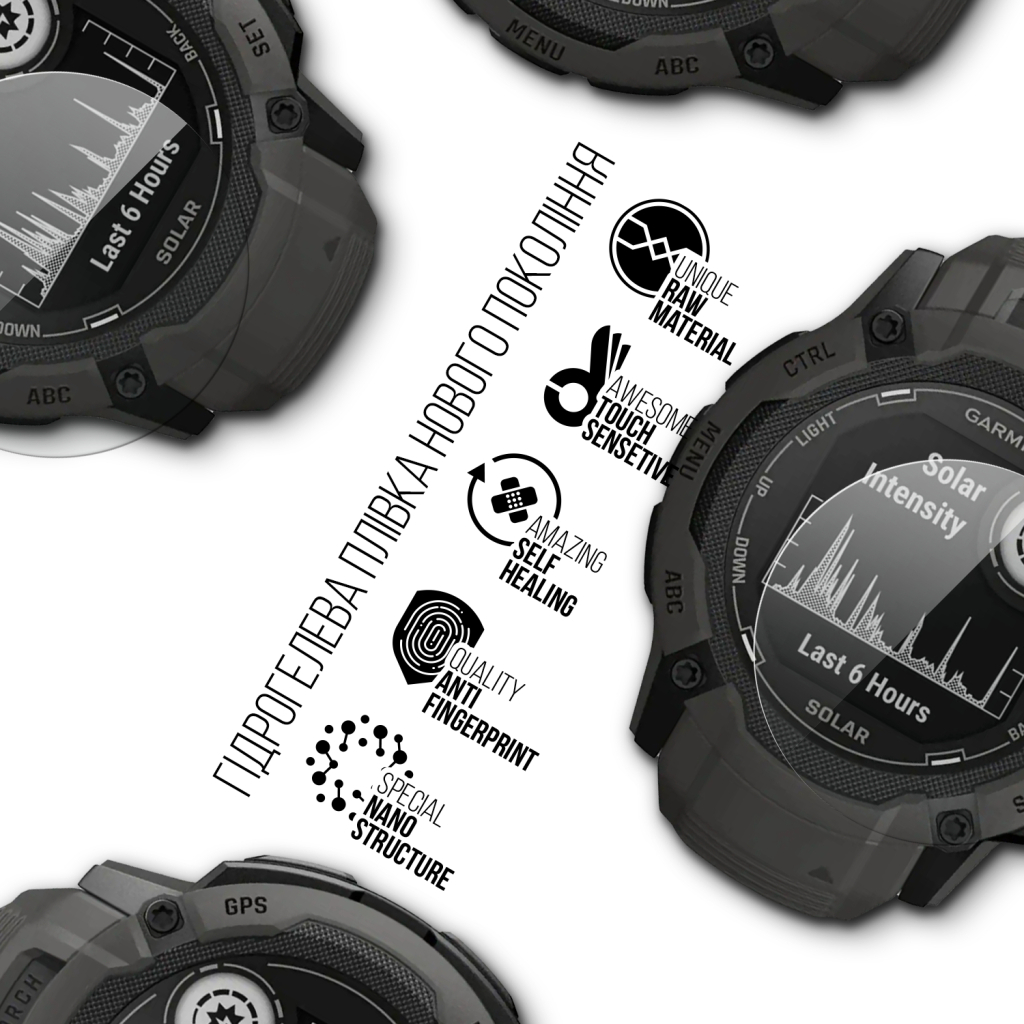 Плівка захисна Armorstandart Garmin Instinct 2X Solar 50mm 6 pcs (ARM85998) - зображення 2